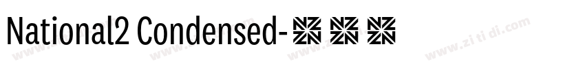 National2 Condensed字体转换